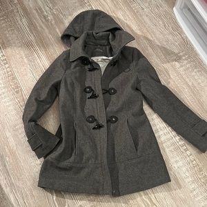 Calvin Klein hooded pea coat